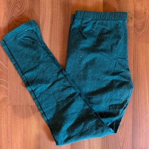 Sparkle Green SO leggings size 16 teen girls